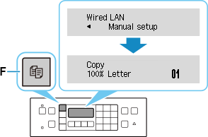 figure: Press the COPY button